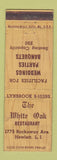 Matchbook Cover - White Oak Restaurant Hewlett LI NY