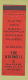 Matchbook Cover - The Windmill Coram LI NY WEAR
