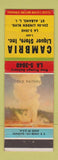 Matchbook Cover - Cambria Liquor Store St Albans LI NY