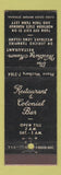 Matchbook Cover - The Westbury Manor Restaurant Westbury LI NY