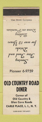 Matchbook Cover - Old Country Road Diner Carle Place LI NY
