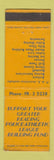 Matchbook Cover - Police Athletic League Reading NY?