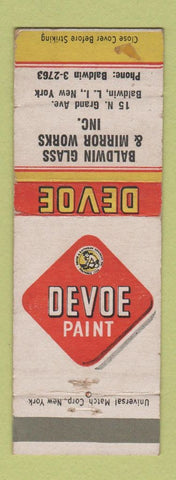 Matchbook Cover - Devoe Paint Baldwin LI NY WEAR