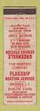 Matchbook Cover - Flagship Heating Service Grenvale LI NY WORN