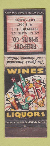 Matchbook Cover - Freeport Spirits Liquor LI NY
