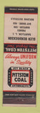 Matchbook Cover - Pittston Coal Glen Hendrickson Babylon LI NY