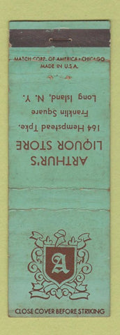 Matchbook Cover - Arthur's Liquor Store Long Island NY WORN