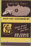 Matchbook Cover - Air Force Reserve CREASES WORN 40 Strike
