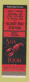 Matchbook Cover - Miramar Fish Grotto San Francisco CA lobster