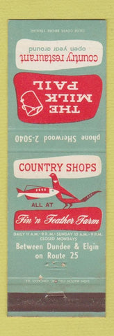 Matchbook Cover - The Milk Pail Dundee IL