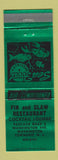Matchbook Cover - Fin and Claw Restaurant Washington Township NJ