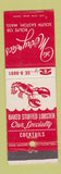 Matchbook Cover - The Merrymacs South Easton MA lobster