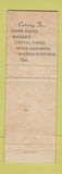 Matchbook Cover - Tremont Restaurant York PA lobster
