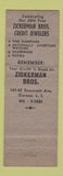 Matchbook Cover - Zickerman Bros Credit Jewelers Corona LI NY