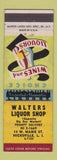 Matchbook Cover - Walters Liquor Shop Hicksville LI NY