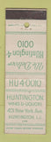 Matchbook Cover - Huntington Wines Liquors Huntington LI NY