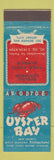 Matchbook Cover - Oyster Bay Restaurant Jersey City NJ lobster