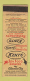 Matchbook Cover - Kents Seafood Atlantic City NJ WEAR