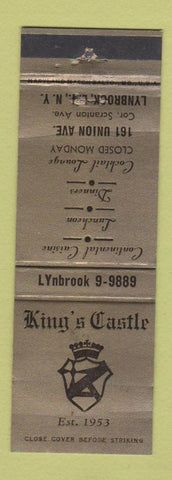 Matchbook Cover - King's Castle Lynbrook LI NY
