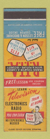 Matchbook Cover - Learn TV Electronics Repair