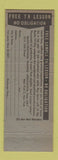 Matchbook Cover - Learn TV Electronics Repair