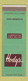 Matchbook Cover - Hody's Restaurant Los Angeles Hollywood Long Beach CA