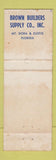 Matchbook Cover - Miami Cabinet Bathroom girlie Mount Dora Eustis FL girlie WORN