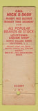 Matchbook Cover - Levittown Liquor Shop LI NY WORN