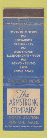 Matchbook Cover - The Armstrong Company North Station Boston MA WEAR