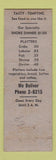 Matchbook Cover - New York Oyster Bar Wilmington DE