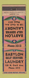 Matchbook Cover - Babylon Self Service Laundry NY WEAR