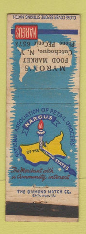 Matchbook Cover - Myron's Food Market Cutchoque NY