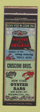 Matchbook Cover - New York Oyster Bar Wilmington DE Crisconi