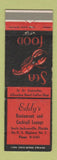 Matchbook Cover - Eddy's Restaurant South Jacksonville FL lobster