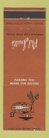 Matchbook Cover - Phil Smidt's Restaurant Hammond IN