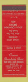 Matchbook Cover - Coram Roadside Restaurant Coram LI NY
