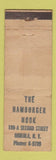 Matchbook Cover - The Hamburger Nook Mineola NY STAMPED WORN