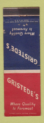 Matchbook Cover - Gristede's Grocery WEAR #2