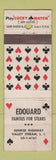 Matchbook Cover - Edouard Steaks Valley Stream LI NY WEAR