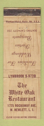Matchbook Cover - White Oak Restaurant West Hewlett LI NY WORN