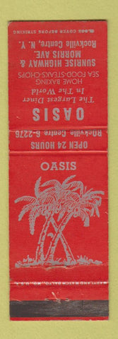 Matchbook Cover - Oasis Diner Rockville Centre NY