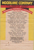 Matchbook Cover - Moorelane Co equipment Tulsa KC OKC Amarillo 40 Strike