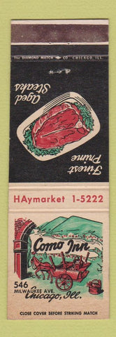 Matchbook Cover - Como Inn Chicago IL WEAR