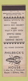 Matchbook Cover - Philbrick's Lobster House Kittery ME MERCHANTS