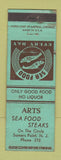 Matchbook Cover - Arts Seafood Steaks Somers Point NJ WEAR