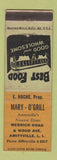 Matchbook Cover - Mary O'Grill Amityville LI NY WORN
