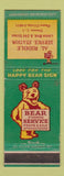 Matchbook Cover - Bear Steering Service Al Riddgle Elmont LI NY