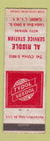 Matchbook Cover - Al Riddle Tydol Veedol oil gas Elmont LI NY WEAR
