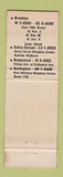 Matchbook Cover - Cooky's Restaurants Brooklyn Hempstead Valley Stream LI NY