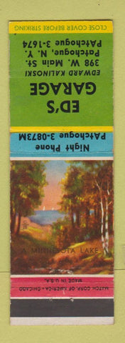 Matchbook Cover - Ed's Garage Pathogue NY